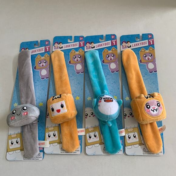 LankyBox Lot Of 4 Series 1 Slap Bracelet Collectible Plush Brand New - Picture 14 of 14